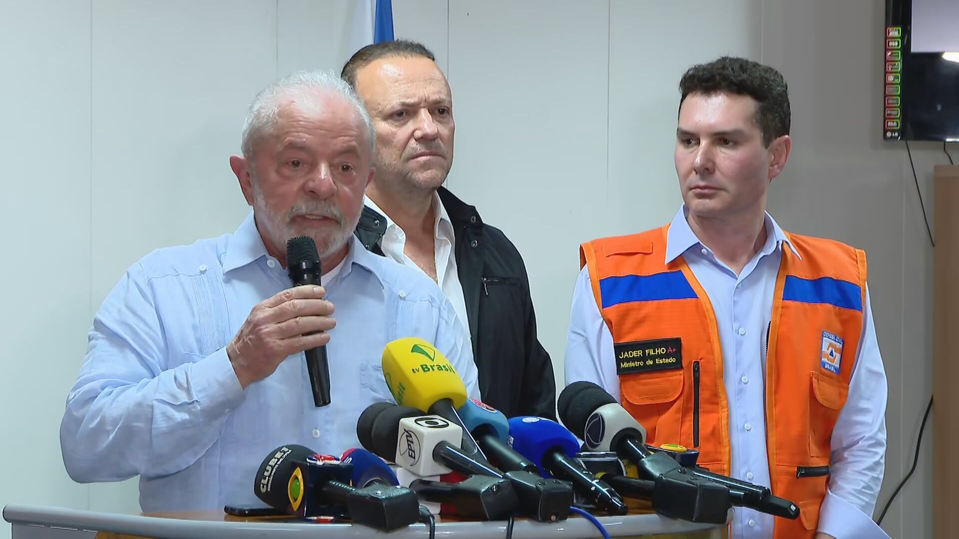 O presidente Luiz Inácio Lula da Silva (PT) durante pronunciamento após os atos antidemocráticos em Brasília