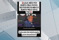 Bolsonaro posta e apaga fake news em que questiona vitória de Lula