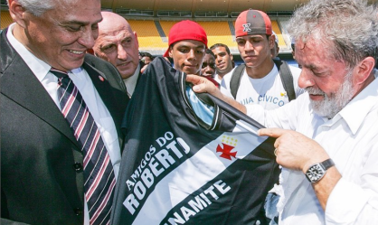 Lula lamenta morte de Roberto Dinamite: "Foi um gigante"