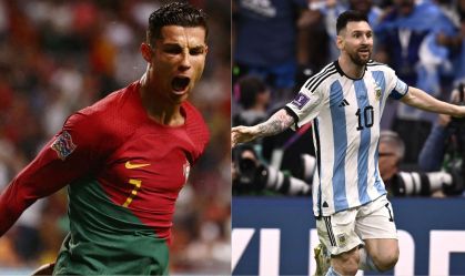 Imagem de destaque do post: Cristiano Ronaldo enfrenta Messi em sua estreia na Arábia Saudita; veja onde assistir