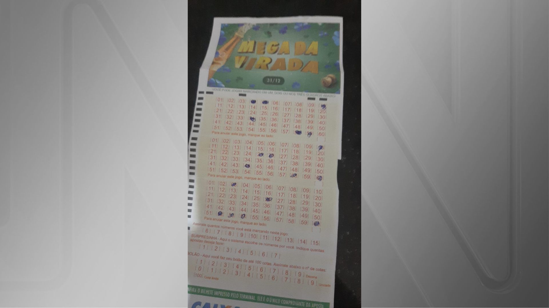 Menino de 10 anos acertou as dezenas da Mega da Virada, mas mãe não registrou jogo a tempo