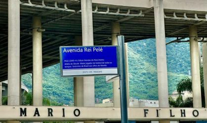 Avenida Rei Pelé, em frente ao Estádio do Maracanã