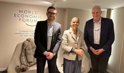 Em Davos, Marina Silva se reúne com filho de George Soros e presidente da Open Society