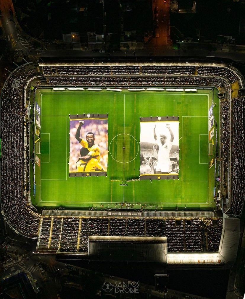 Federação Paulista de Futebol e Santos fazem homenagem ao Rei Pelé antes da primeira partida do Paulistão 2023