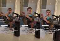 Bebê músico encanta a internet tocando Los Hermanos no violão; assista