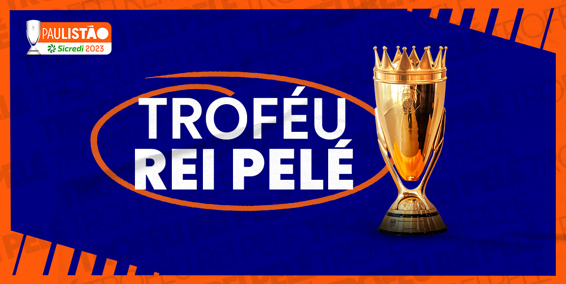 Troféu do Paulistão 2023 terá coroa em homenagem a Pelé / Artes/Paulistão