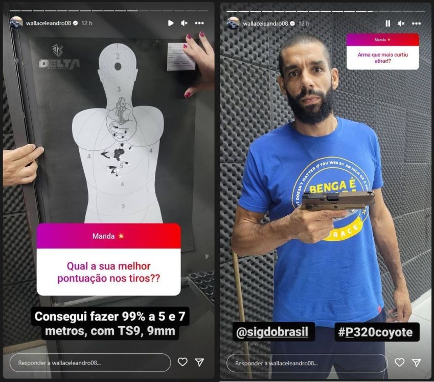 Publicações feitas pelo jogador no Instagram / Reprodução/Instagram
