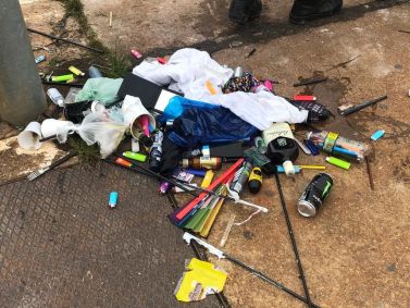 Objetos apreendidos durante a revista na cerimônia de posse de Luiz Inácio Lula da Silva (PT)