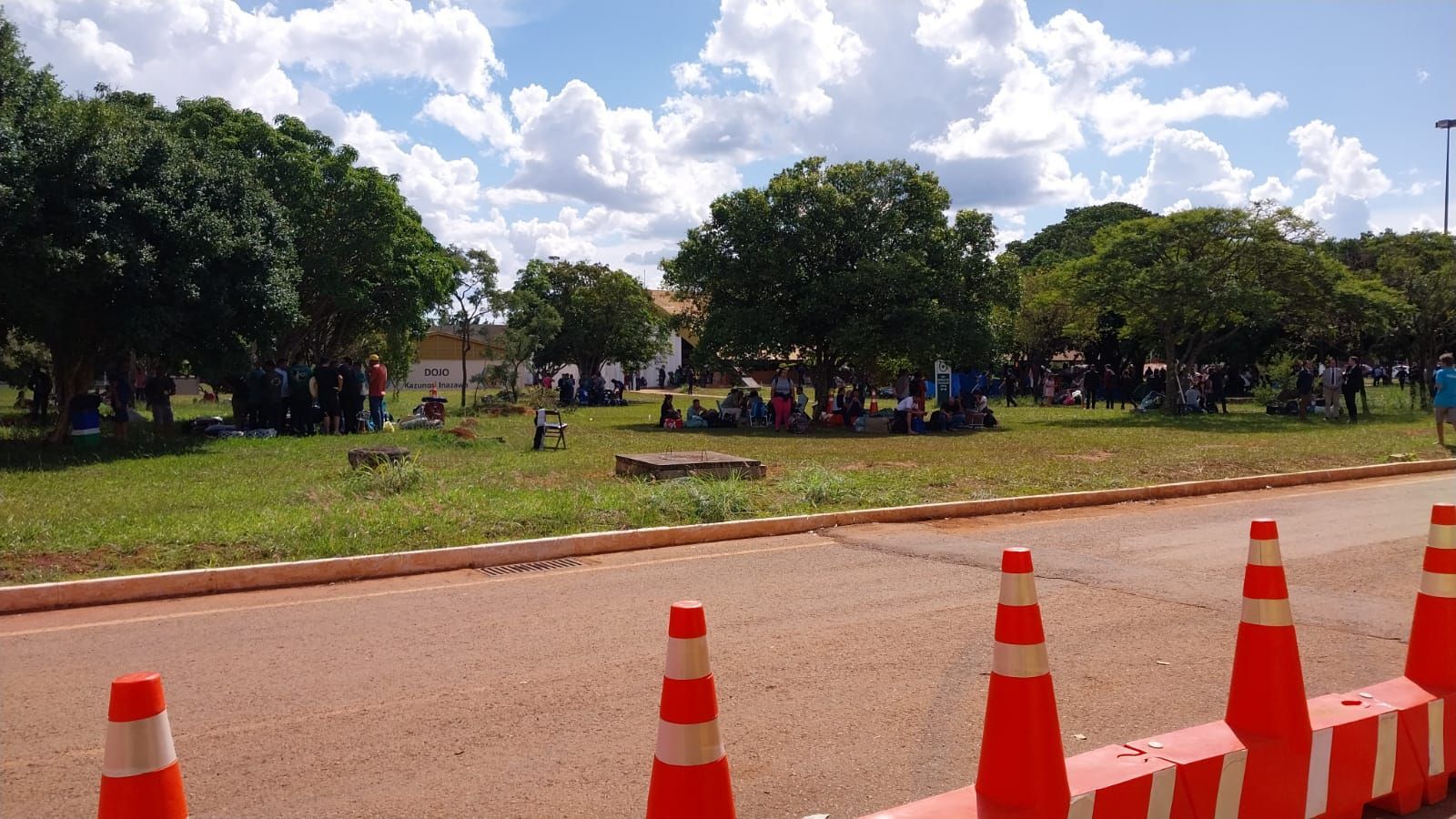 Enquanto não são interrogados na PF, os suspeitos dos atos criminosos em Brasília podem circular pelas áreas livres da corporação / Divulgação
