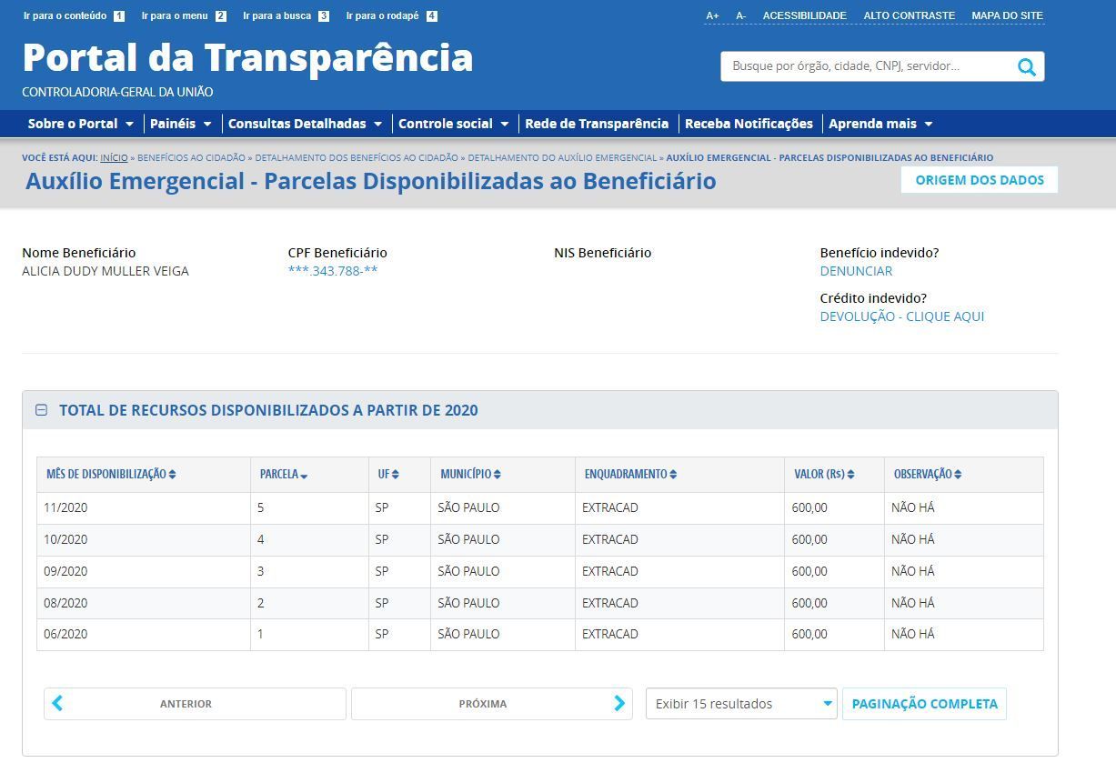 Aluna da USP suspeita de desvio recebeu R$ 3 mil em parcelas do Auxílio Emergencial em 2020 / CNN