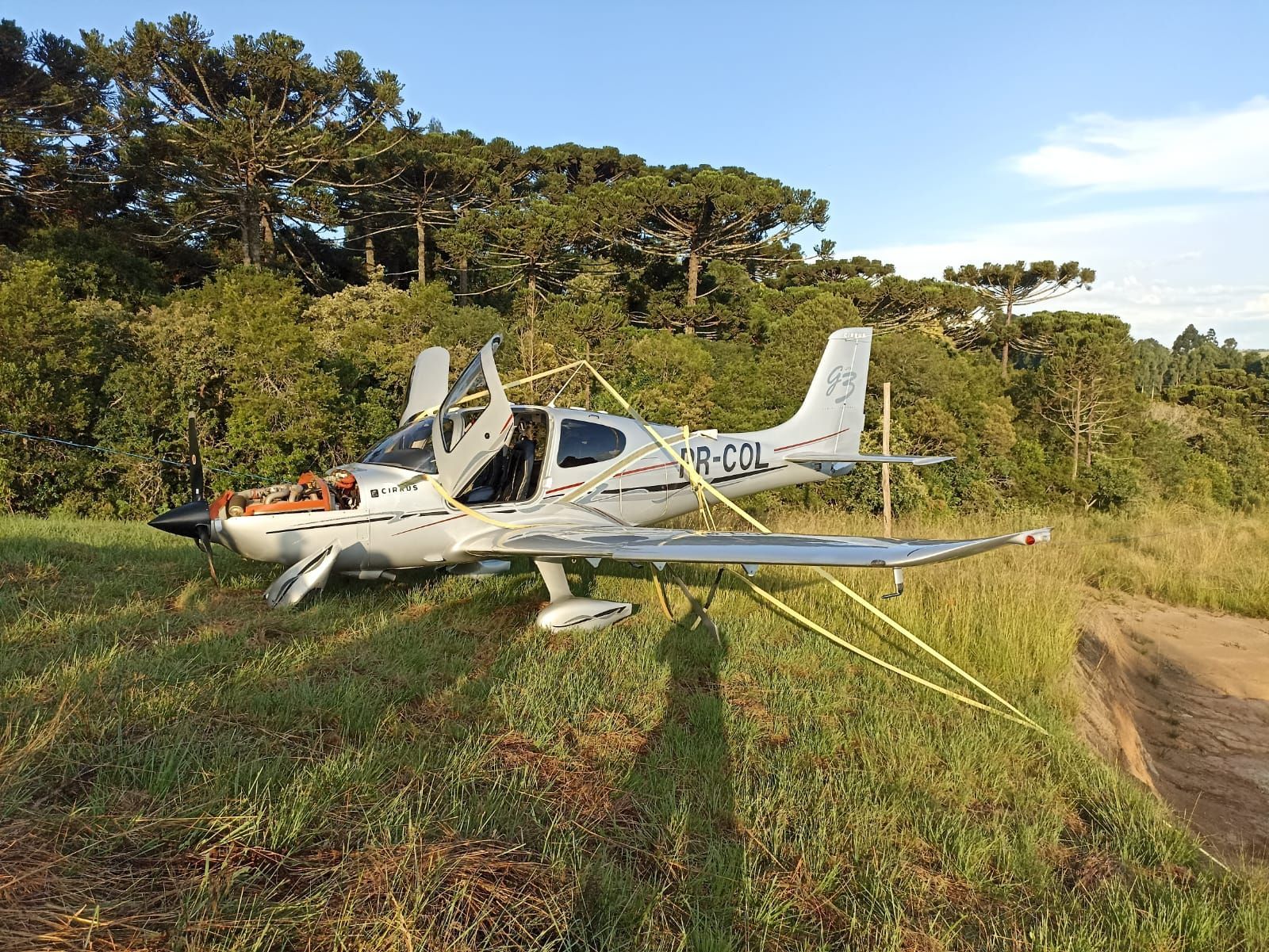 Avião monomotor cai na Serra Catarinense
