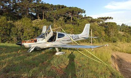 Avião monomotor cai na Serra Catarinense