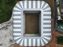 Vista aérea da Arena MRV, futuro estádio do Atlético-MG