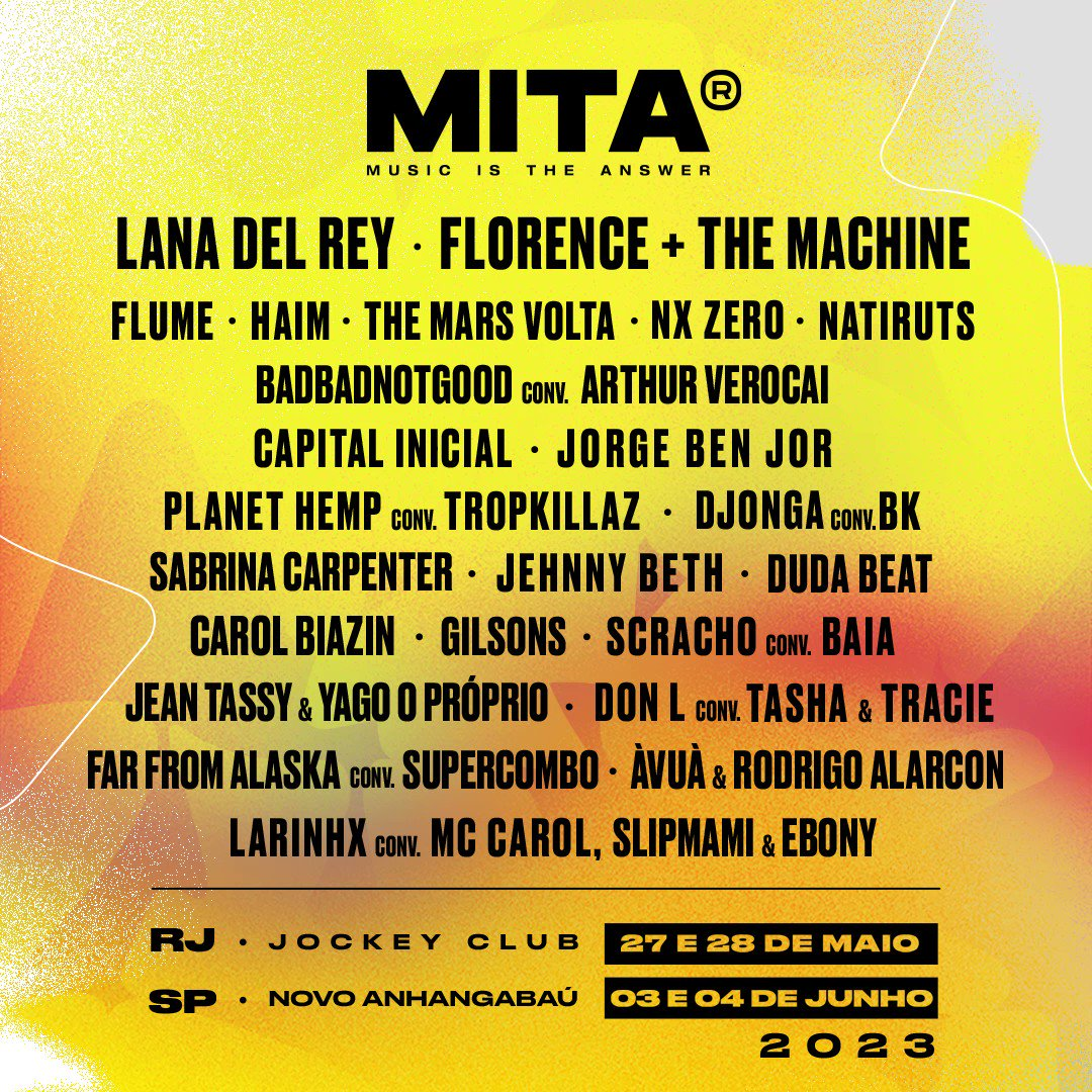 Festival MITA anuncia line-up com Lana Del Rey, Florence + The Machine e HAIM / Reprodução