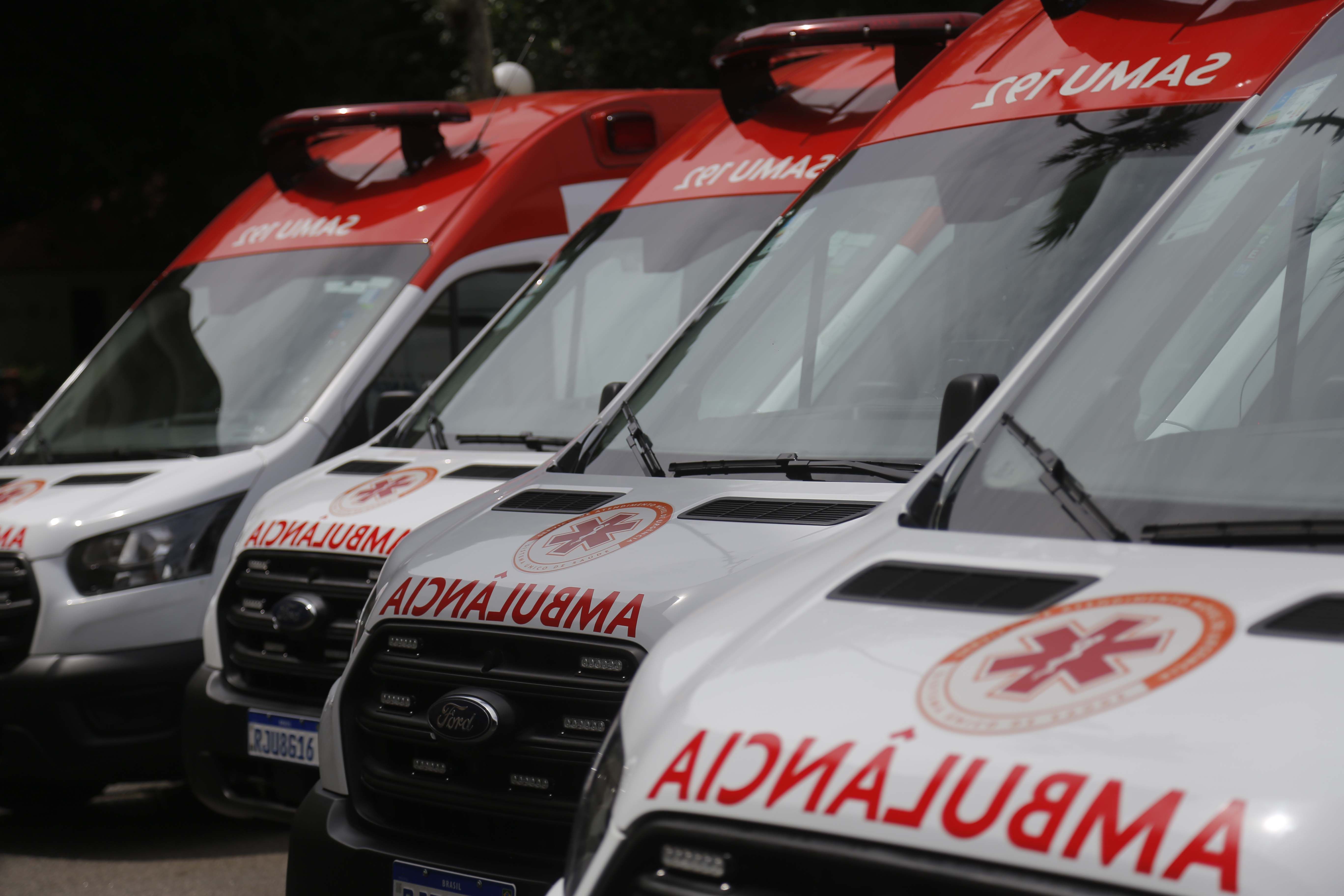 nova frota de ambulâncias do Samu no Rio de Janeiro
