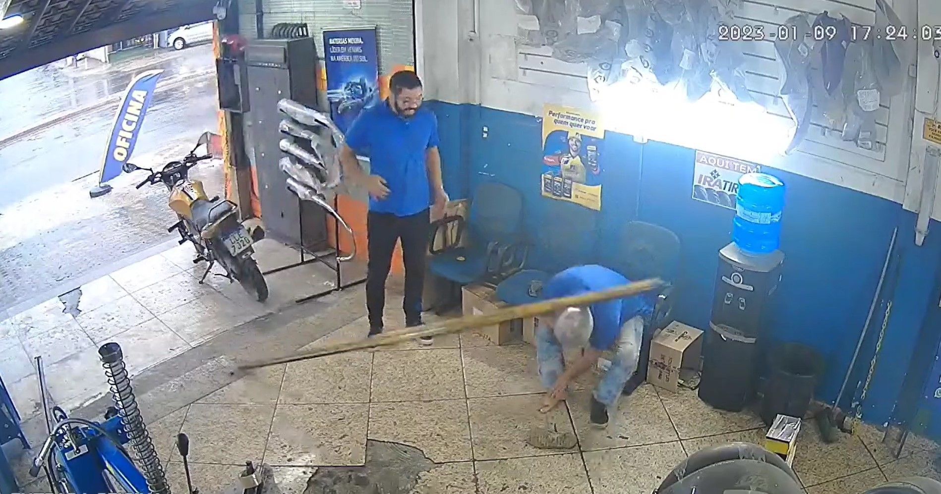 Acidente em oficina no Rio viralizou nas redes