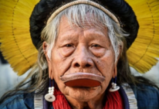 Cacique Raoni Metuktire, que dedicou sua vida à defesa da Amazônia e dos povos da floresta