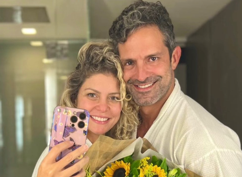 Barbara Borges e Iran Malfitano. • Reprodução/Instagram