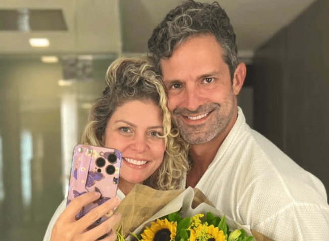 Barbara Borges e Iran Malfitano. • Reprodução/Instagram