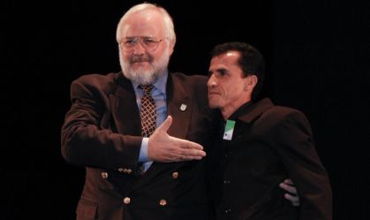 Polyvios e Vanderlei juntos no Prêmio Brasil Olímpico de 2004