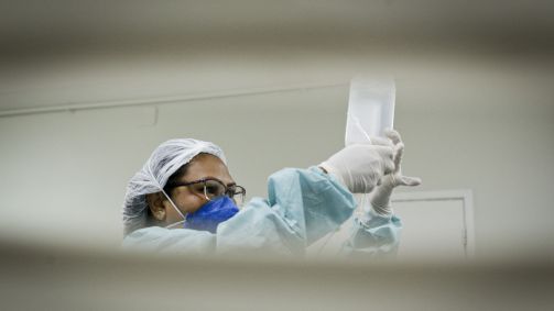 Enfermeira em hospital