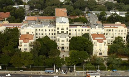 Vista aérea da Faculdade de Medicina da USP, em São Paulo.