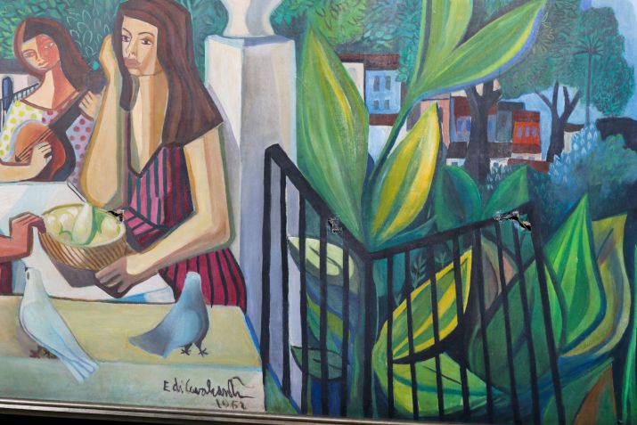 Obra de Di Cavalcanti danificada após invasão ao Palácio do Planalto / Fabio Rodrigues-Pozzebom/Agência Brasil