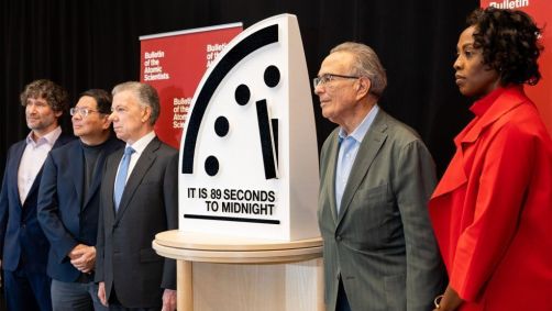 Relógio do Juízo final marca 89 segundos para meia-noite em 2025