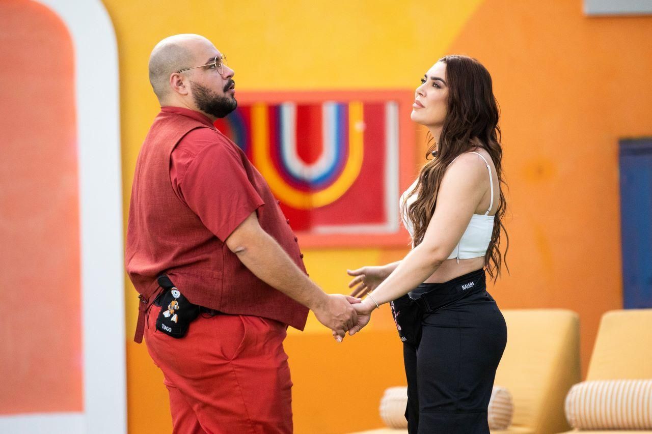 Tiago Abravanel e Naiara Azevedo no BBB22