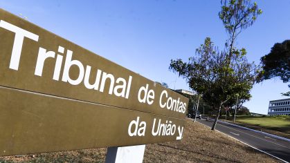 Fachada do prédio do Tribunal de Contas da União (TCU), em Brasília