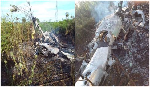 Helicóptero brasileiro cai na fronteira com Paraguai e duas pessoas morrem