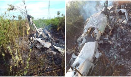 Helicóptero brasileiro cai na fronteira com Paraguai e duas pessoas morrem