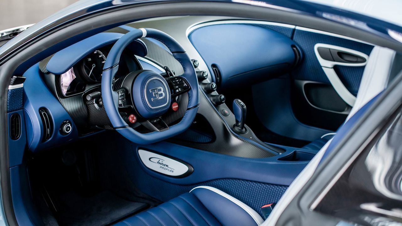 O interior foi feito com couro trançado, um material não usado em nenhum outro Bugatti Chiron / Bugatti Rimac / Divulgação