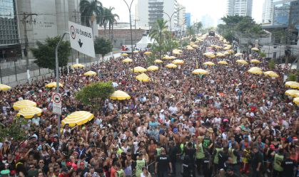 Publico durante Carnaval de rua em São Paulo em 2019