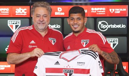 Atacante Erison é apresentado como reforço do São Paulo