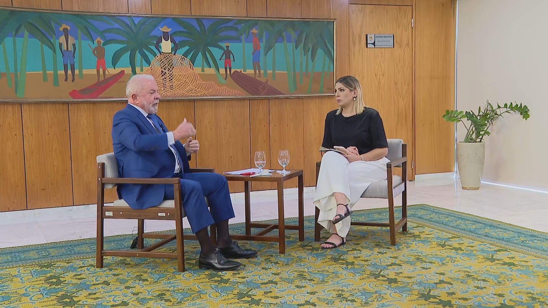O presidente Lula em entrevista exclusiva à CNN Brasil