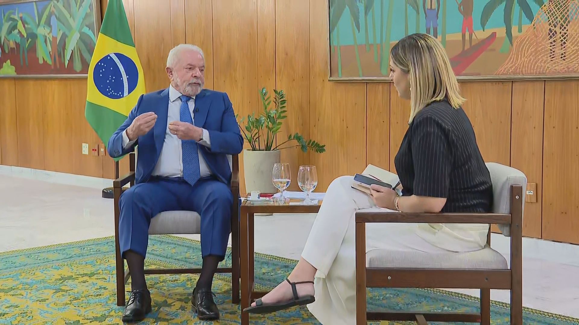O presidente Lula em entrevista exclusiva à CNN Brasil