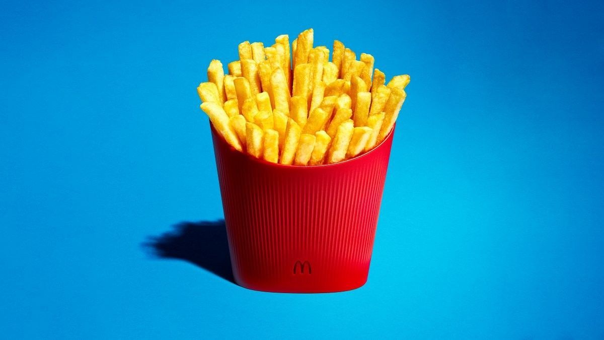 mcdonald's batata embalagem reutilizavel fast food