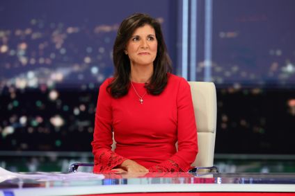 Republicana Nikki Haley durante participação em programa da Fox News, em janeiro de 2023.