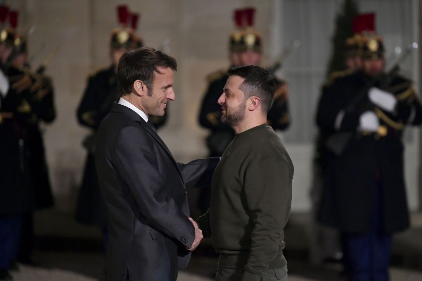 Presidente Zelensky encontra Macron em Paris / Aurelien Meunier/Getty Images