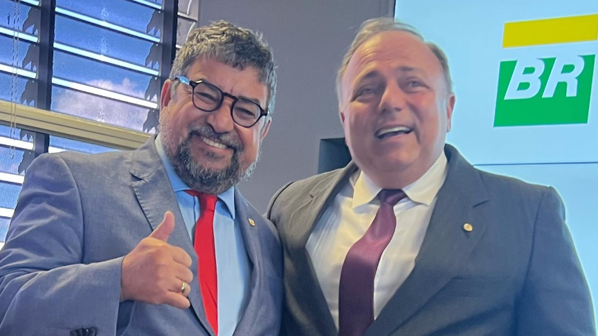 O vice-presidente do PT, Washington Quaquá, e o ex-ministro Eduardo Pazuello