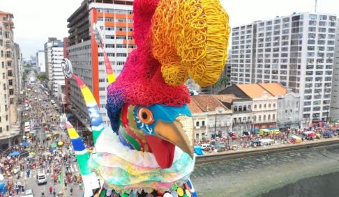 Bloco do Galo da Madrugada, em Recife, no Carnaval 2020