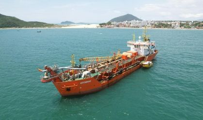 alargamento areia praia dos ingleses florianópolis sc