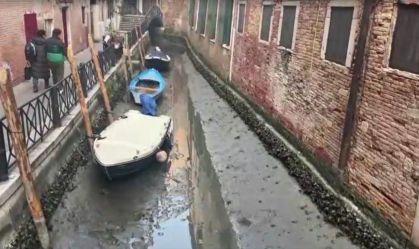 Canais de Veneza secos