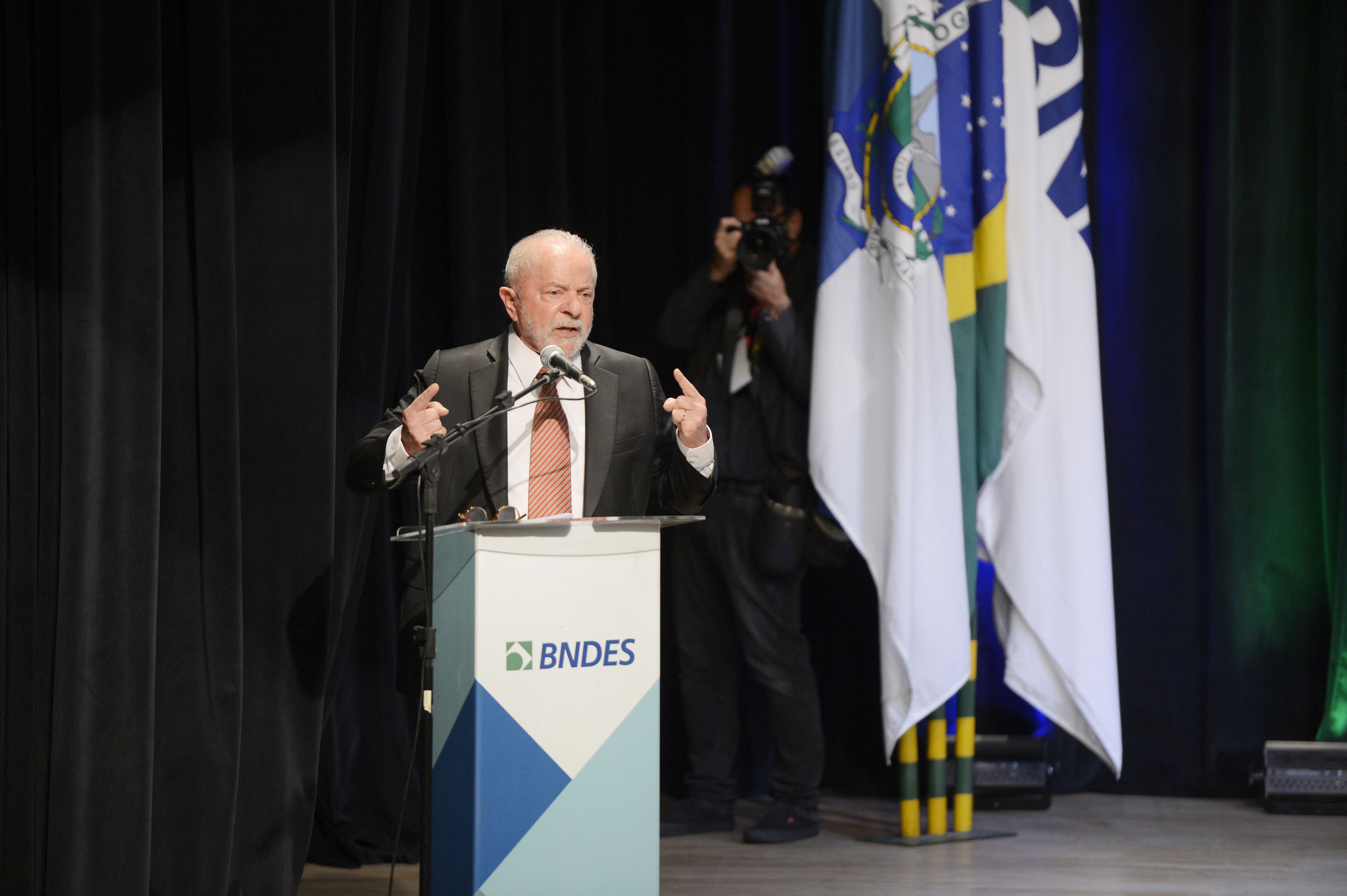 O presidente da República, Luiz Inácio Lula da Silva, durante pos
