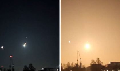 Meteoro ilumina céu noturno no Canal da Mancha, entre Inglaterra e França; veja