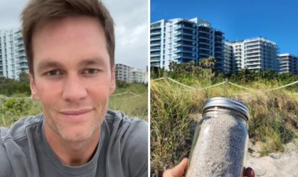 Areia da praia onde Tom Brady anunciou aposentadoria vai a leilão; lances passam de R$ 500 mil
