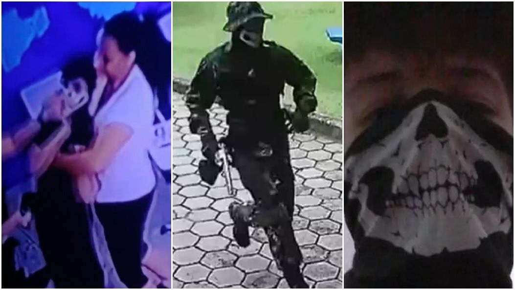 Máscara de caveira de adolescente que matou professora em SP foi usada em outros ataques