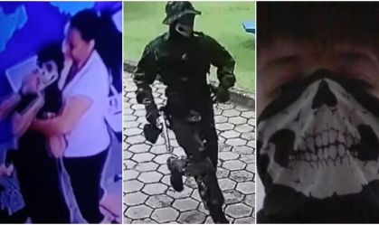 Máscara de caveira de adolescente que matou professora em SP foi usada em outros ataques