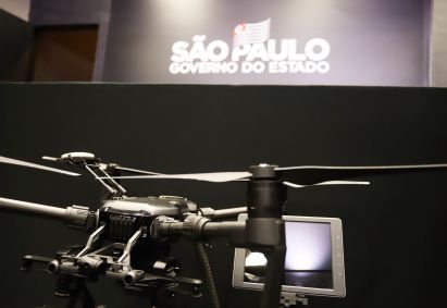Drone utilizado pela Polícia Militar de São Paulo
